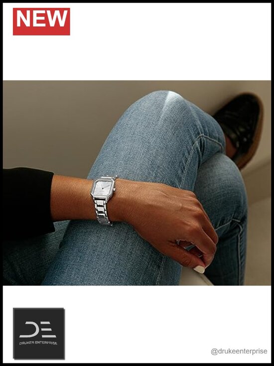 Silver-Tone Adjustable Link Bracelet Watch with Chronograph main image 4